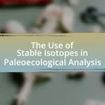 The Use of Stable Isotopes in Paleoecological Analysis